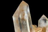 Tangerine Quartz Crystal Cluster - Madagascar #112815-3